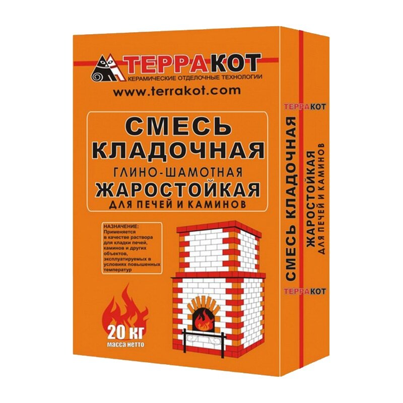 Смесь глино-шамотная Кирпичная Гора, kirpshop.ru